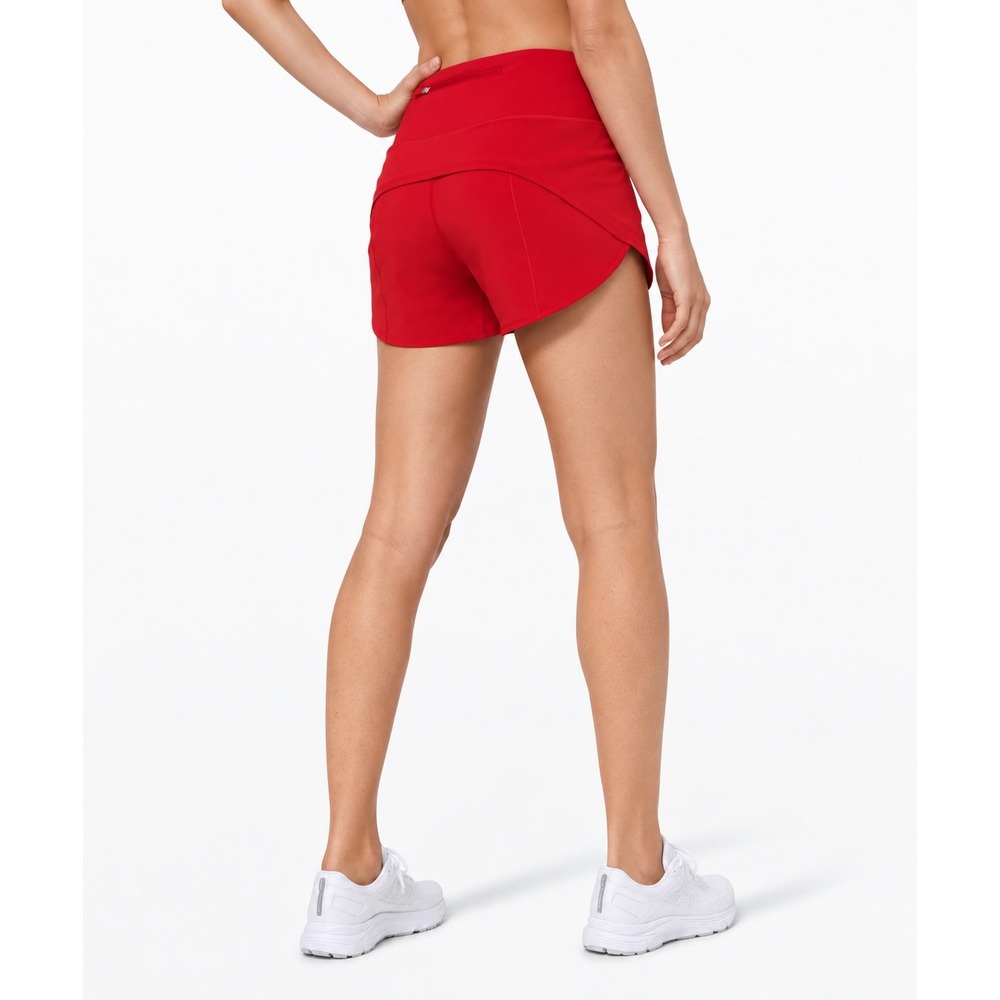lululemon Speed Up High-Rise Short 4" Long Size 4 Running Workout Gym Athletic